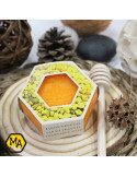 Jabón hexagonal de polen y miel (100 gr)